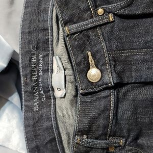 Banana Republic Classic Skinny Dark Wash Jeans 8